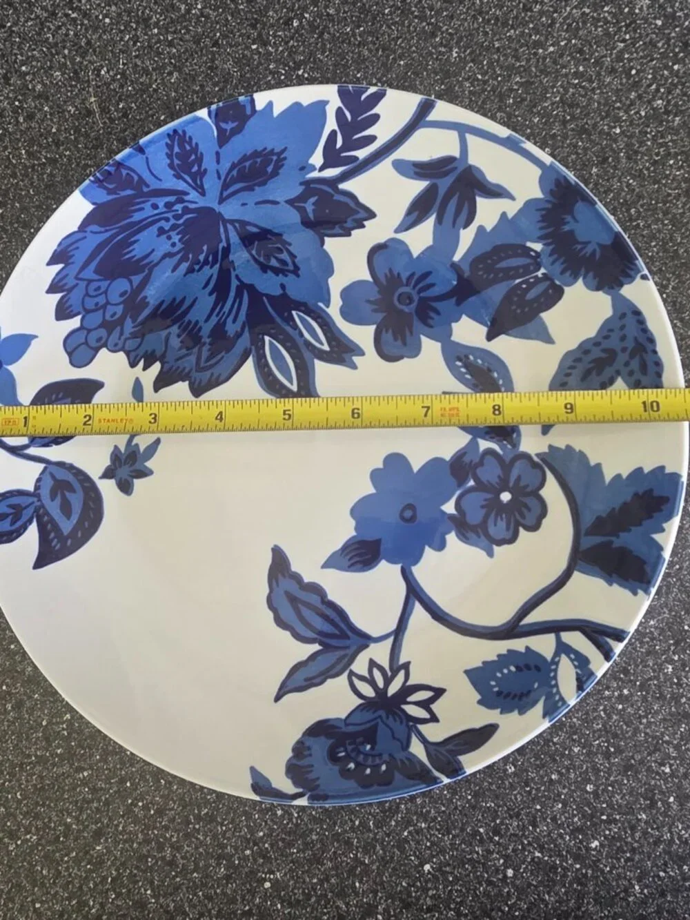 Royal Norfolk Blue Floral Dinner Plate 10.5 Inch Greenbrier International